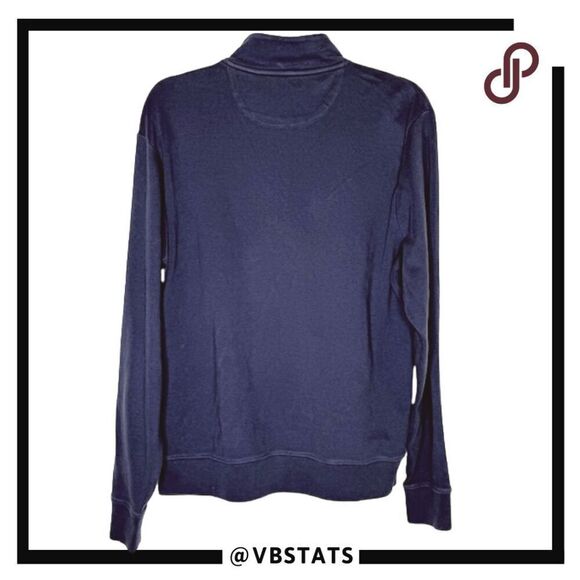 Vineyard Vines Men's Long Sleeve Quarter Zip Sweatshirt Navy Blue Size Small - Picture 2 of 7